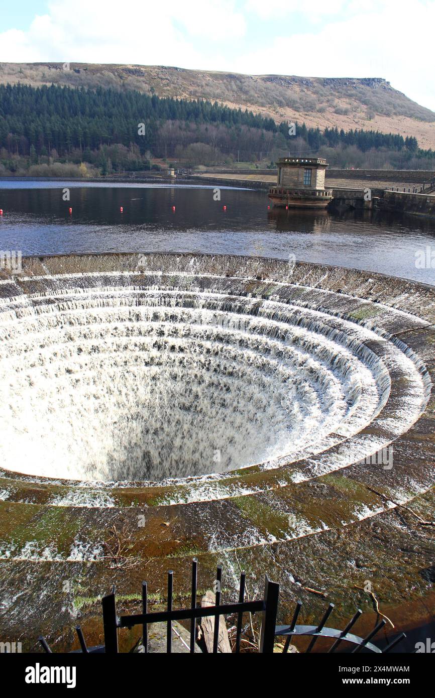 Öffnung für Ladybower-Behälter Stockfoto