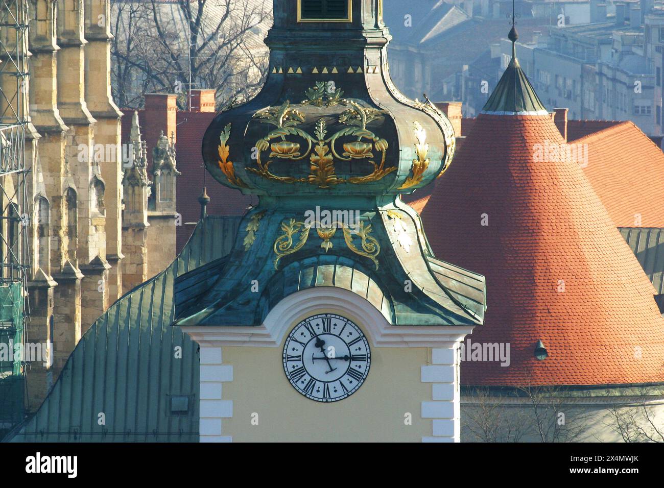 Kirche St. Maria in der Tkalciceva Straße in Zagreb, Kroatien. Stockfoto