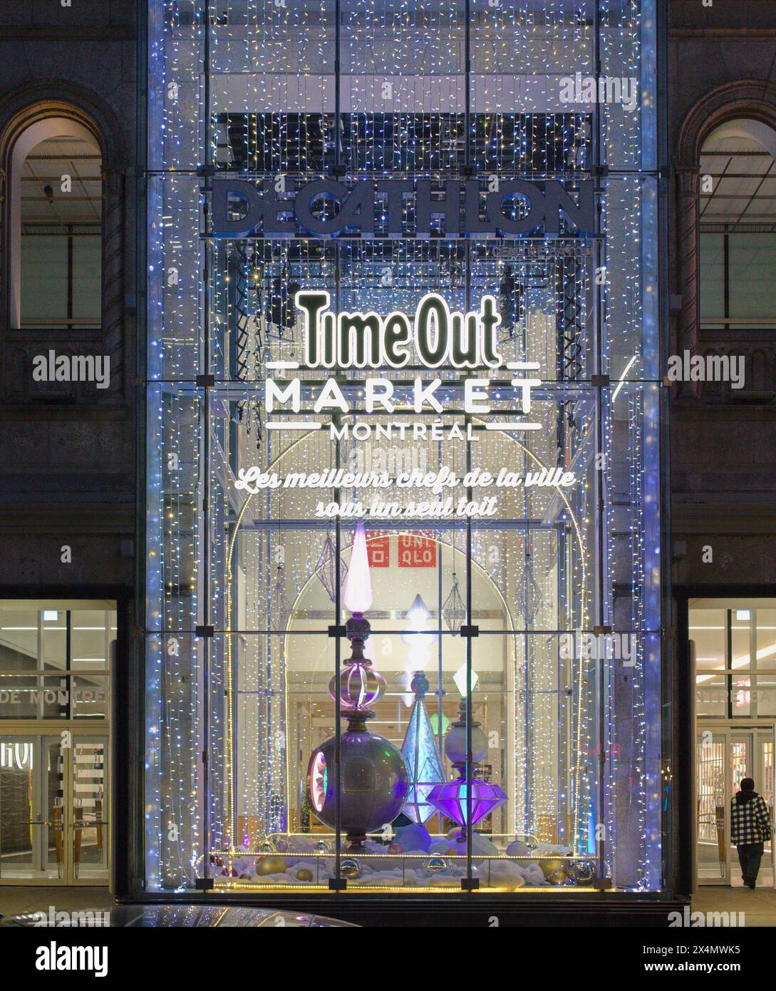 Kanada, Montreal, Time Out Market, Weihnachtsdekoration, Stockfoto