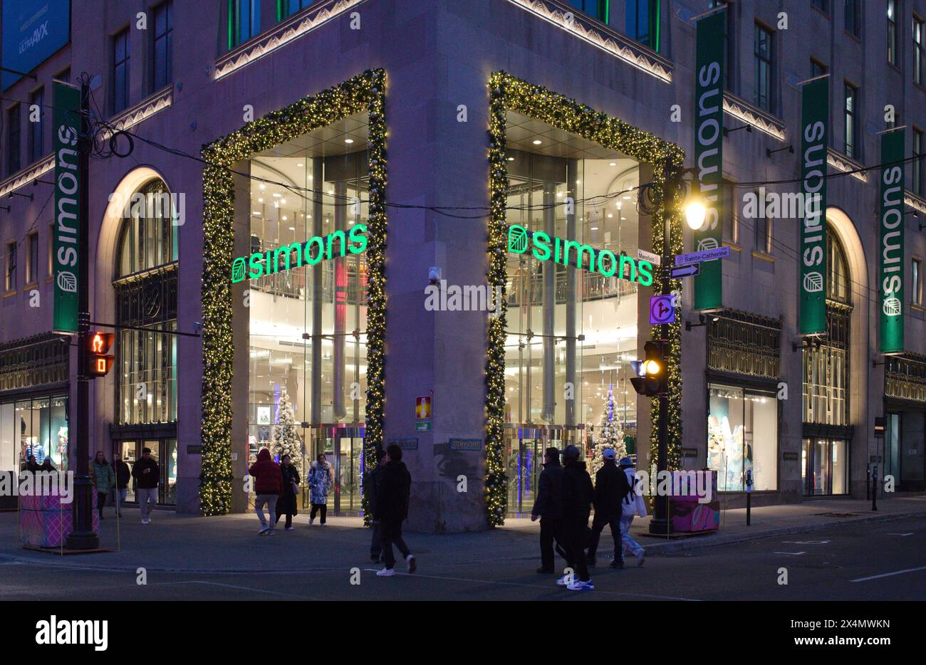 Kanada, Montreal, Simons Store, Weihnachtsdekoration, Stockfoto