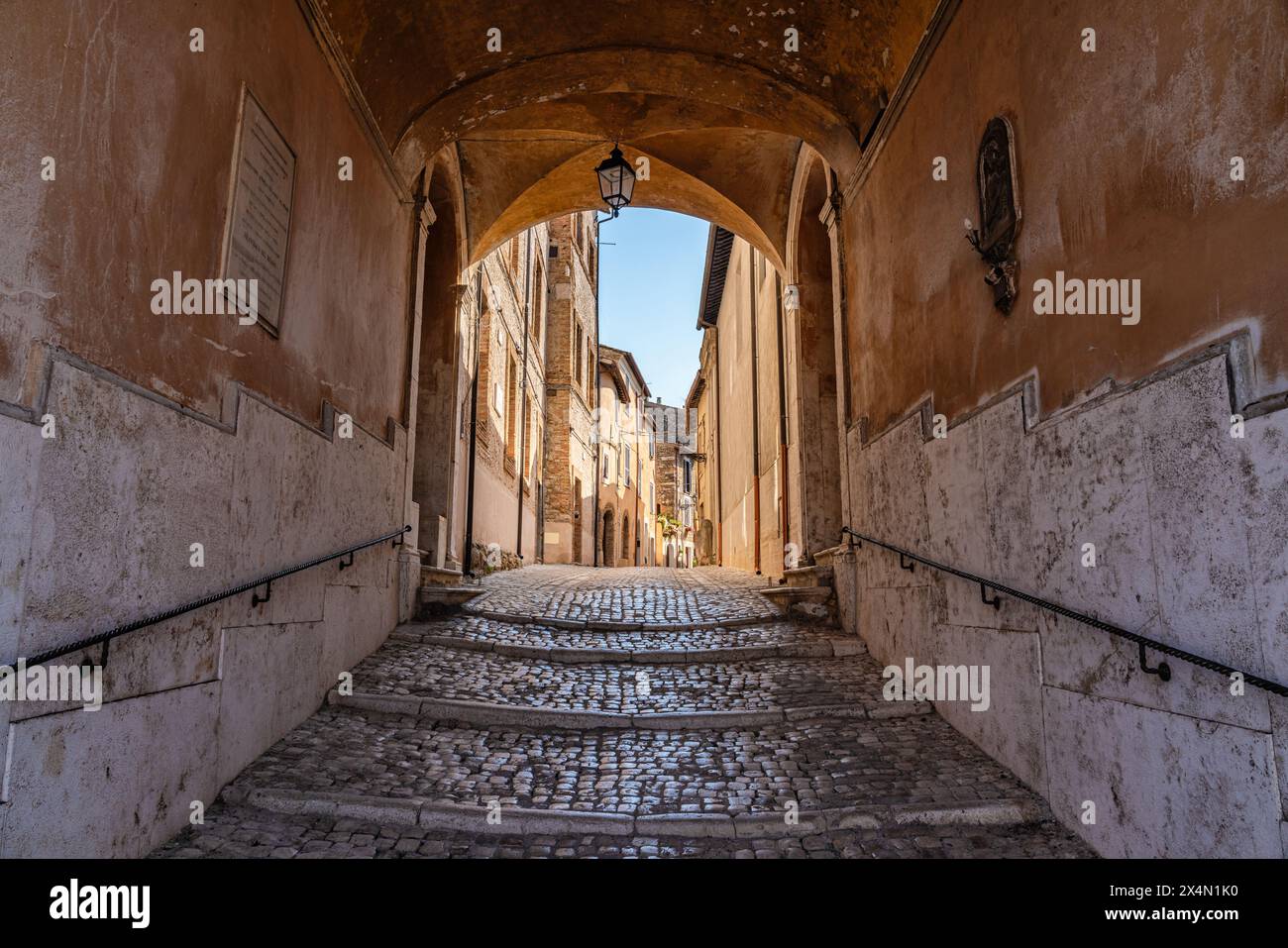 Malerische Sehenswürdigkeit im Dorf Filacciano in der Provinz Rom, Latium, Italien. Stockfoto