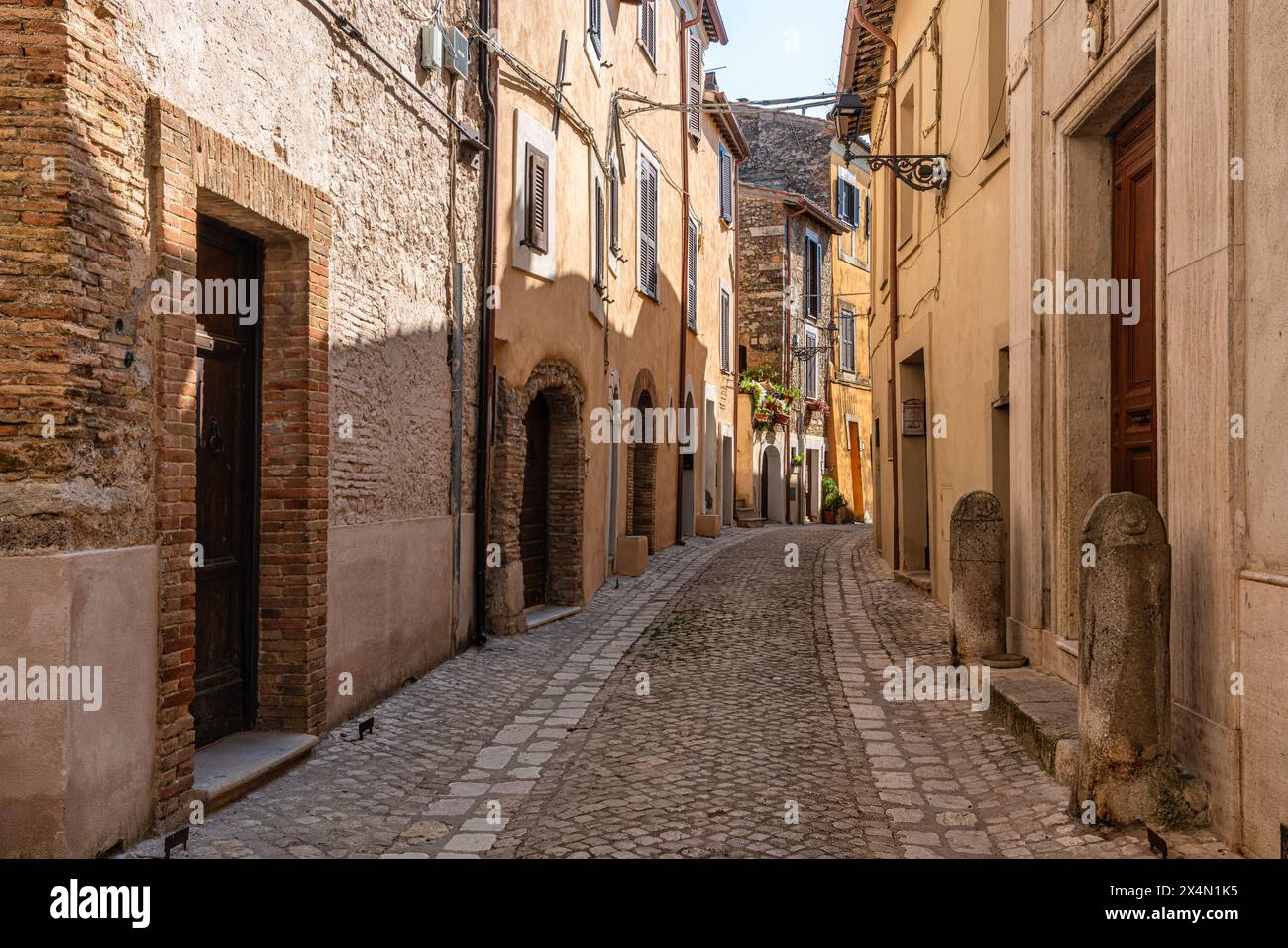 Malerische Sehenswürdigkeit im Dorf Filacciano in der Provinz Rom, Latium, Italien. Stockfoto