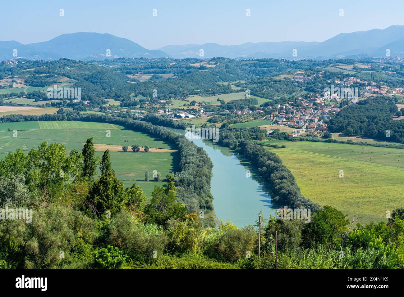 Malerische Sehenswürdigkeit im Dorf Filacciano in der Provinz Rom, Latium, Italien. Stockfoto