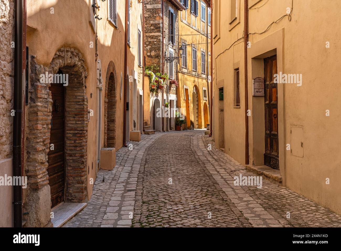 Malerische Sehenswürdigkeit im Dorf Filacciano in der Provinz Rom, Latium, Italien. Stockfoto