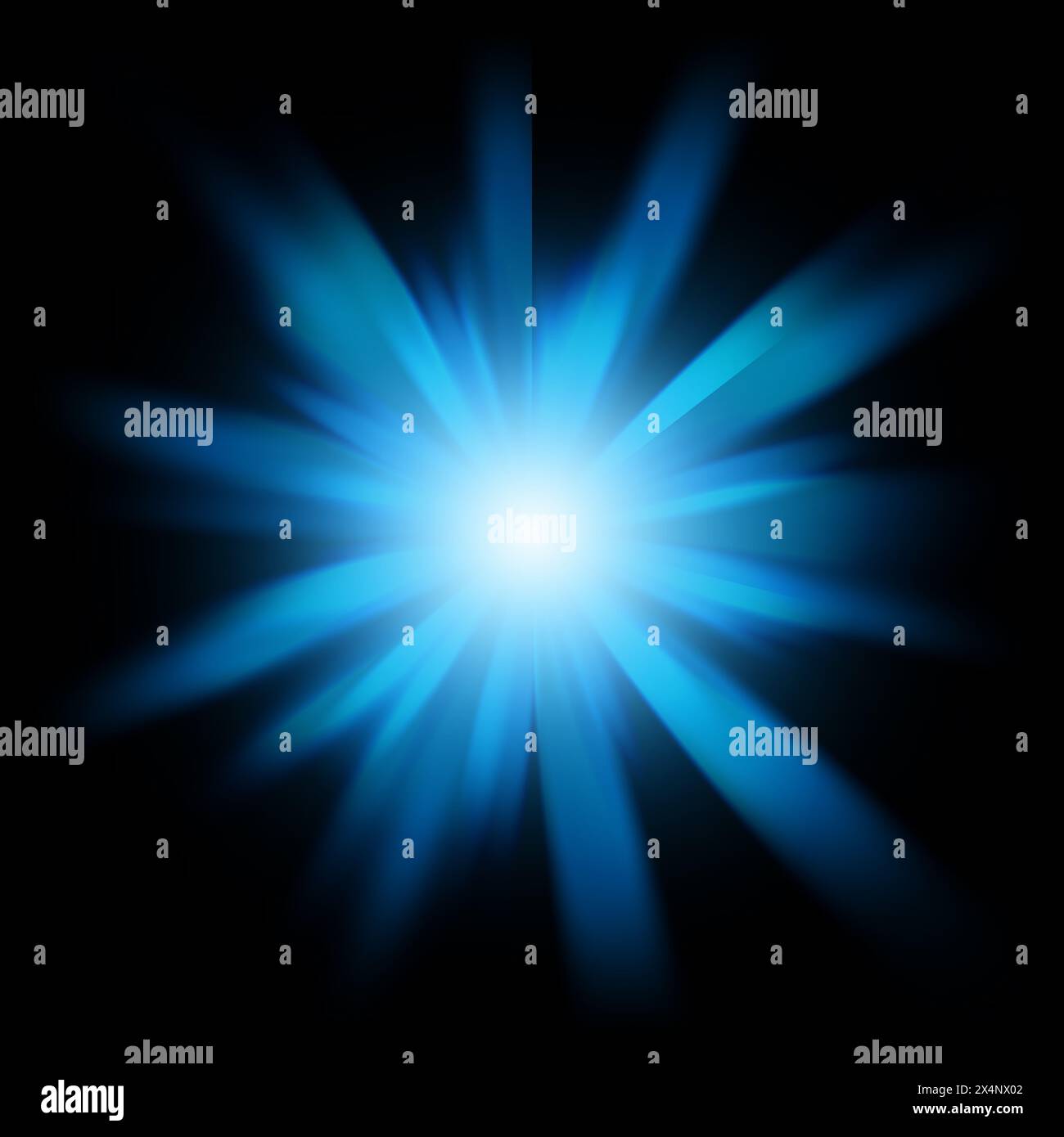 Lichtfiltereffekt, Reflexionsbild Des Funkelnden Lichts Stockfoto