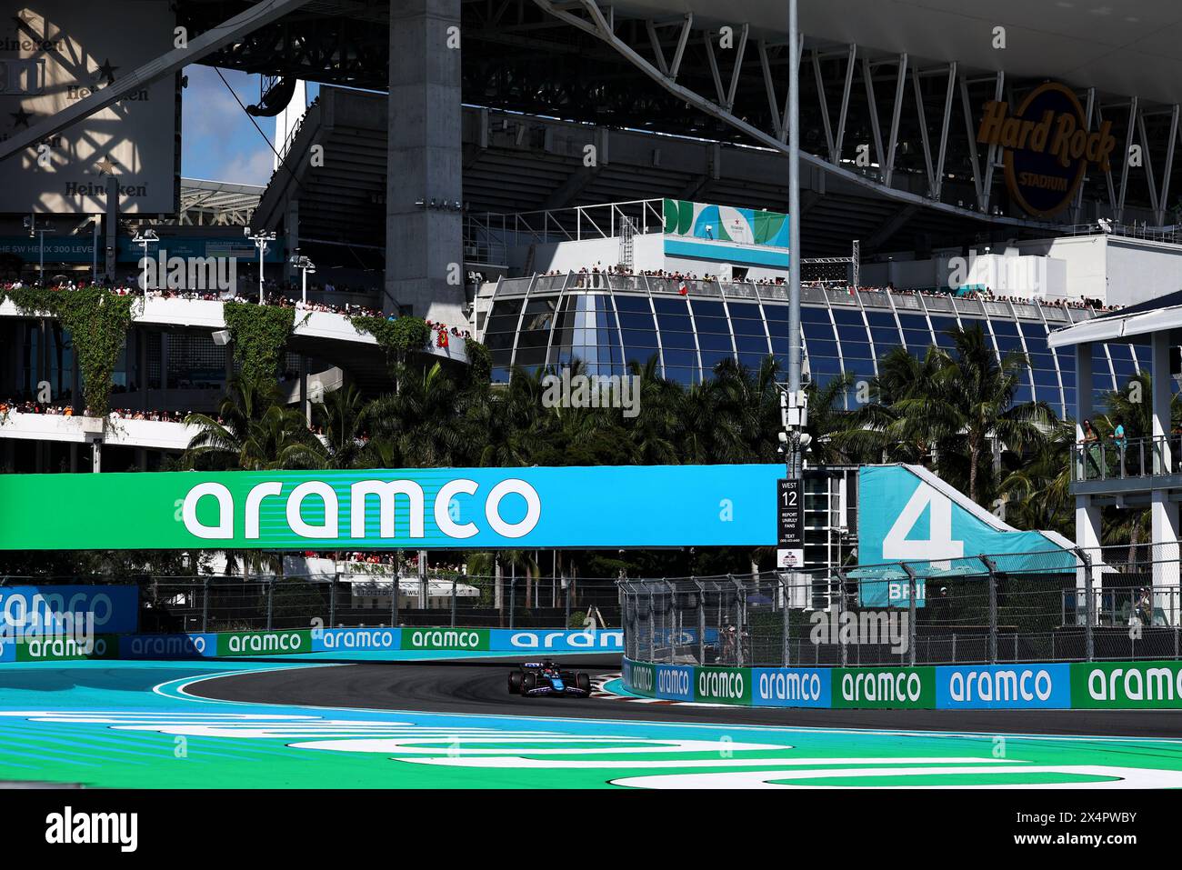 Miami, USA. Mai 2024. Esteban Ocon (FRA) Alpine F1 Team A524. Formel-1-Weltmeisterschaft, Rd 6, Miami Grand Prix, Samstag, 4. Mai 2024. Miami International Autodrome, Miami, Florida, USA. Quelle: James Moy/Alamy Live News Stockfoto