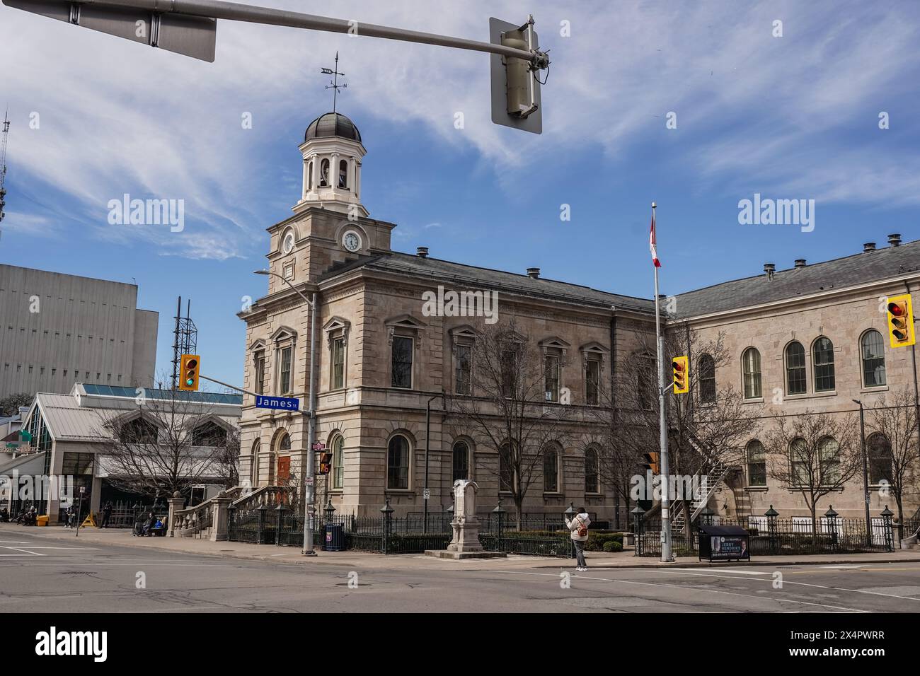 Das St. Catherines Old Courthouse, ehemals Lincoln County Courthouse, ist ein 2-stöckiges Gebäude im georgianischen Stil, das 1848 erbaut wurde Stockfoto