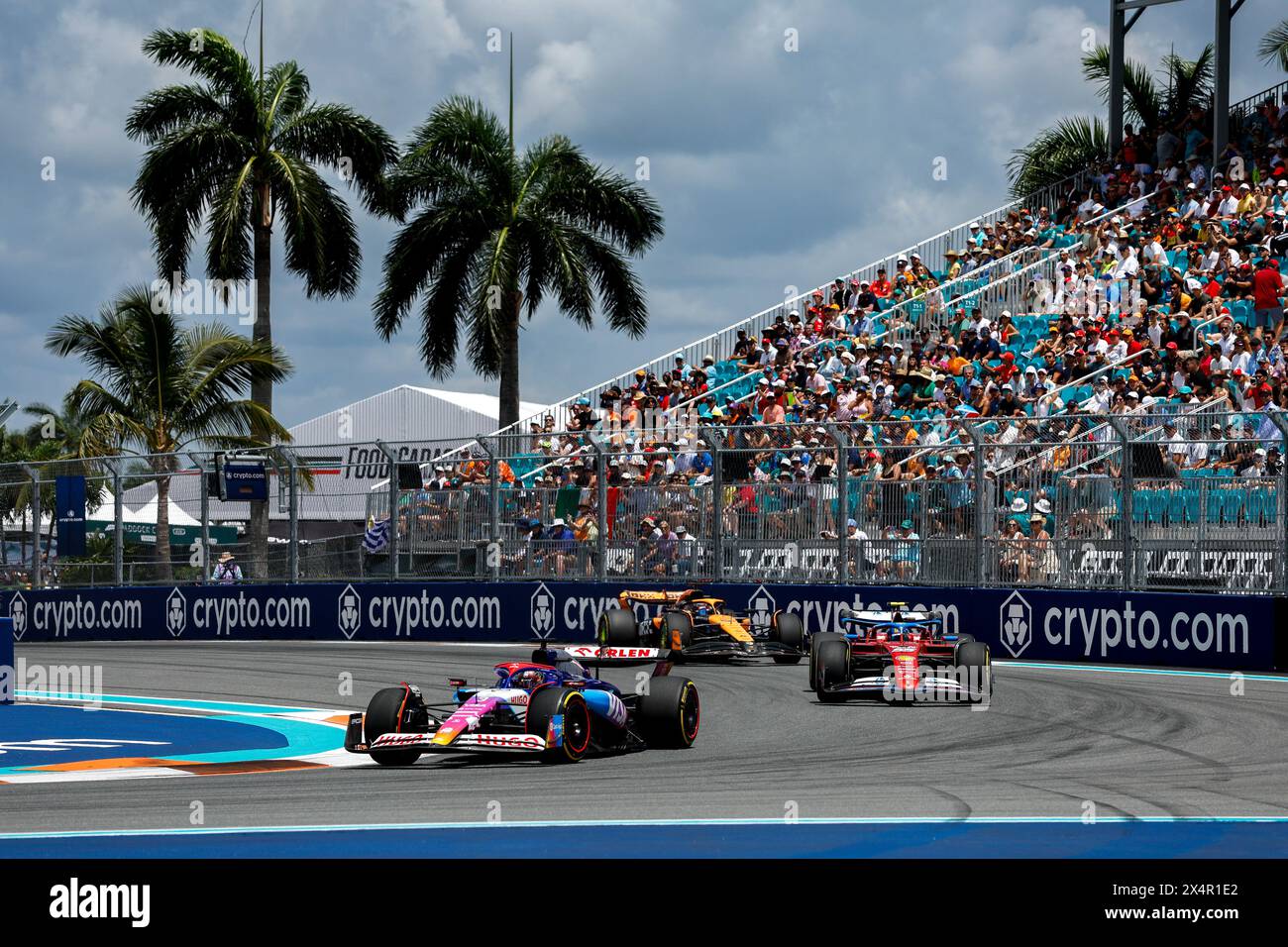 03 RICCIARDO Daniel (aus), Visa Cash App RB F1 Team VCARB 01, Action beim Formel 1 Crypto.com Miami Grand Prix 2024, 6. Runde der Formel 1 Weltmeisterschaft 2024 vom 3. Bis 5. Mai 2024 auf dem Miami International Autodrome in Miami, USA Stockfoto