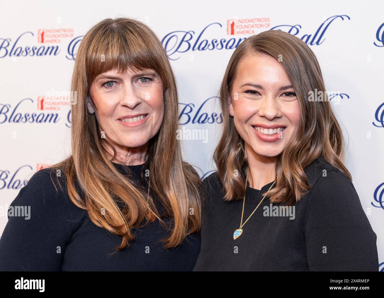 Terri Irwin und Bindi Irwin nehmen am 3. Mai 2024 am 12. Jährlichen Endometriosis Foundation of America's Blossom Ball in Gotham Hall in New York Teil Stockfoto