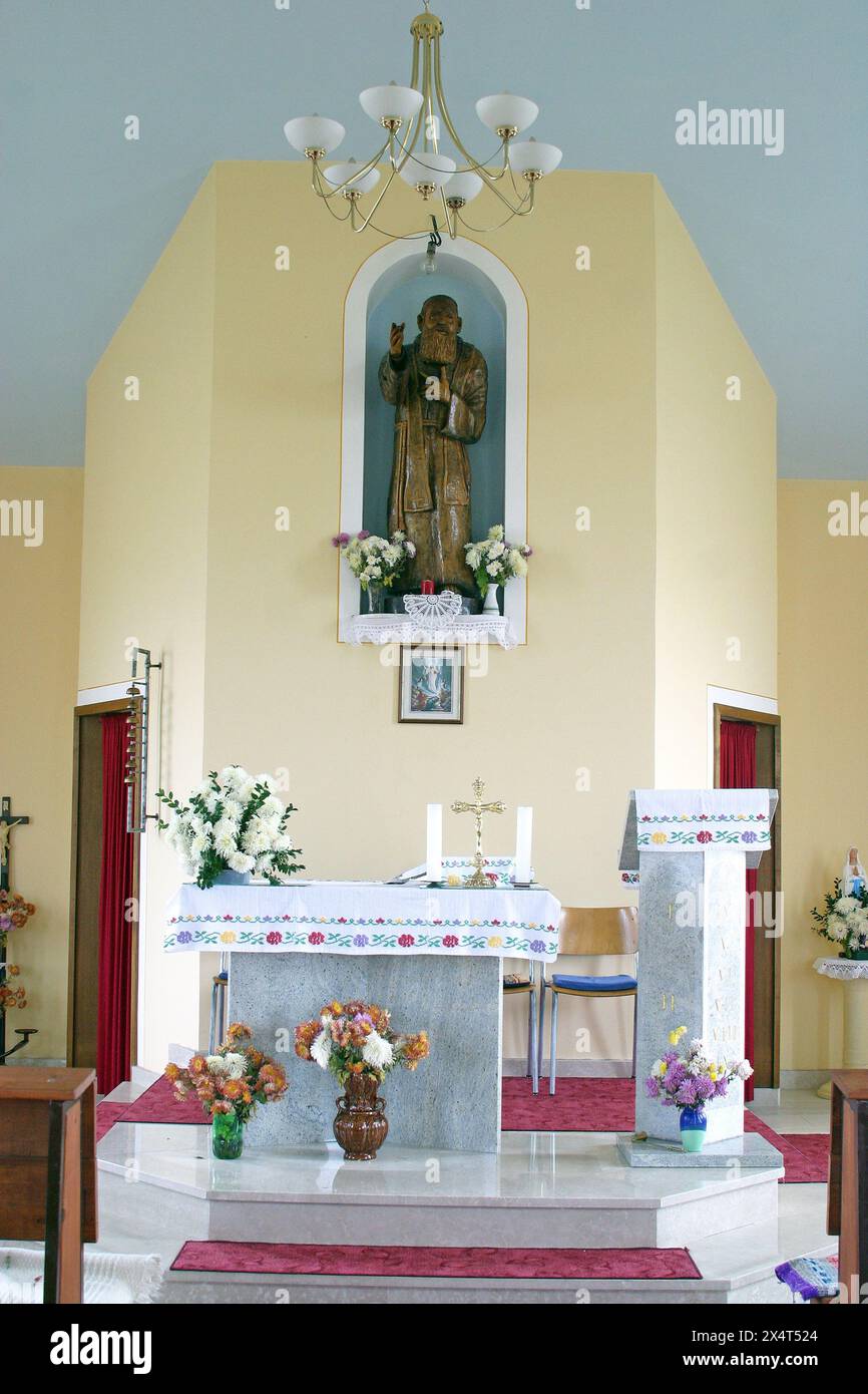 Die Mandische Kapelle des Heiligen Leopold in Nova Sarovka, Kroatien Stockfoto