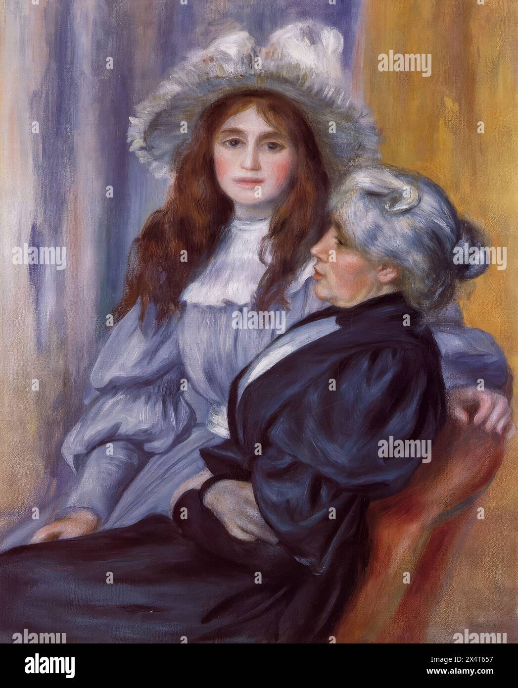 Renoir Gemälde: Berthe Morisot und ihre Tochter Julie Manet Stockfoto