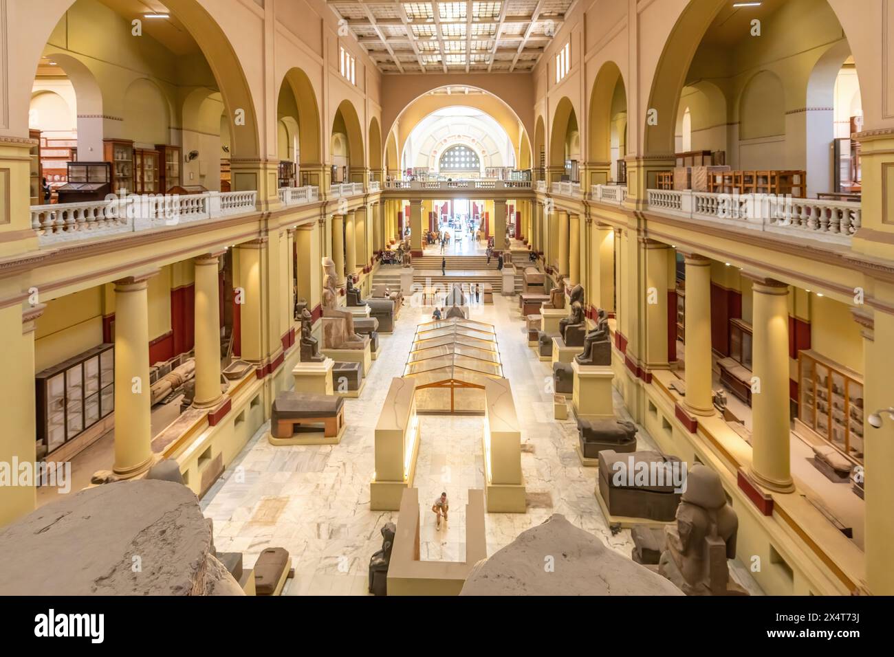 Kairo, Ägypten: 5. Mai 2024 - im Ägyptischen Museum in Kairo, Ägypten Stockfoto