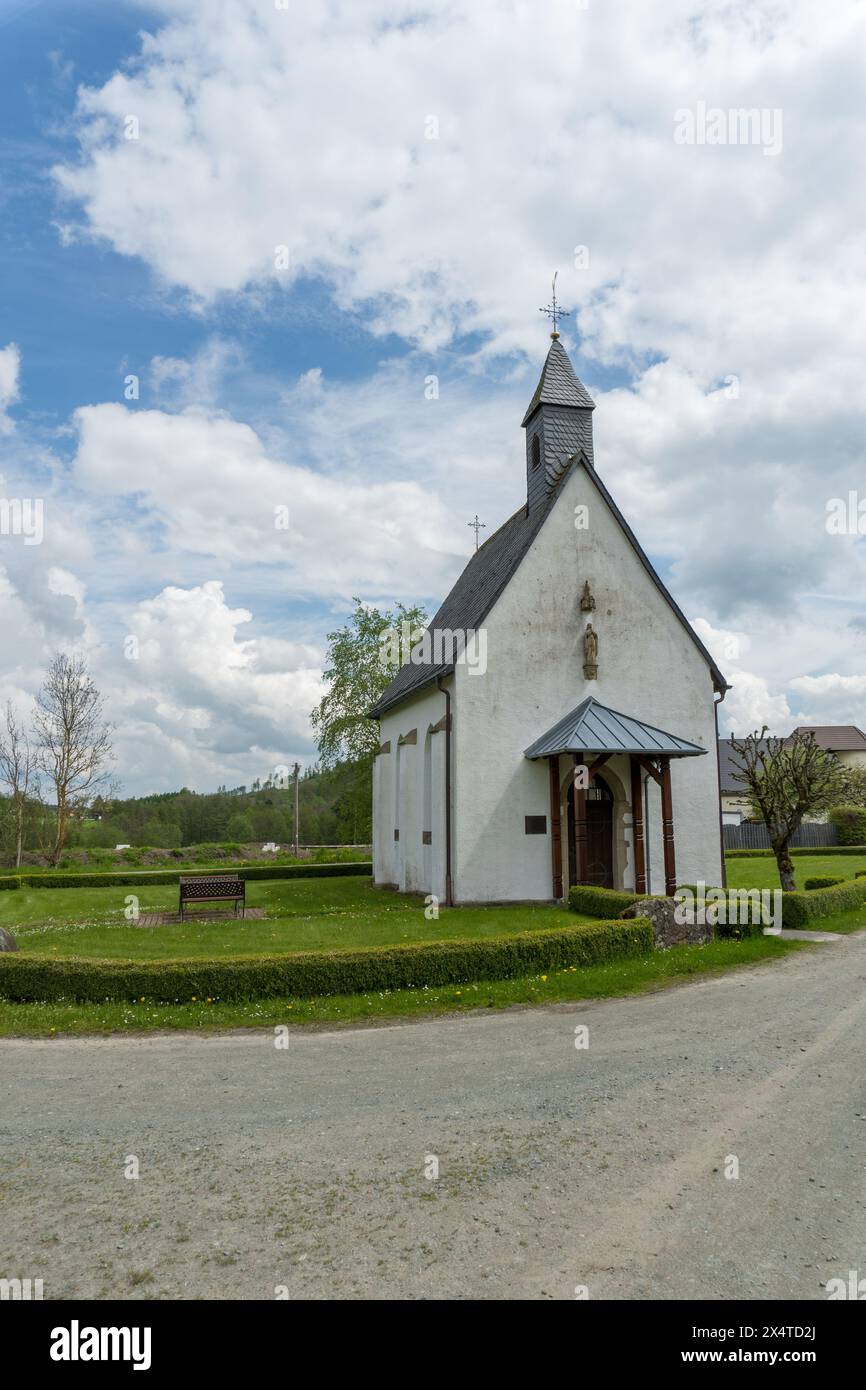 St. laurentius Kapelle im deutschen Dorf Glindfeld Stockfoto