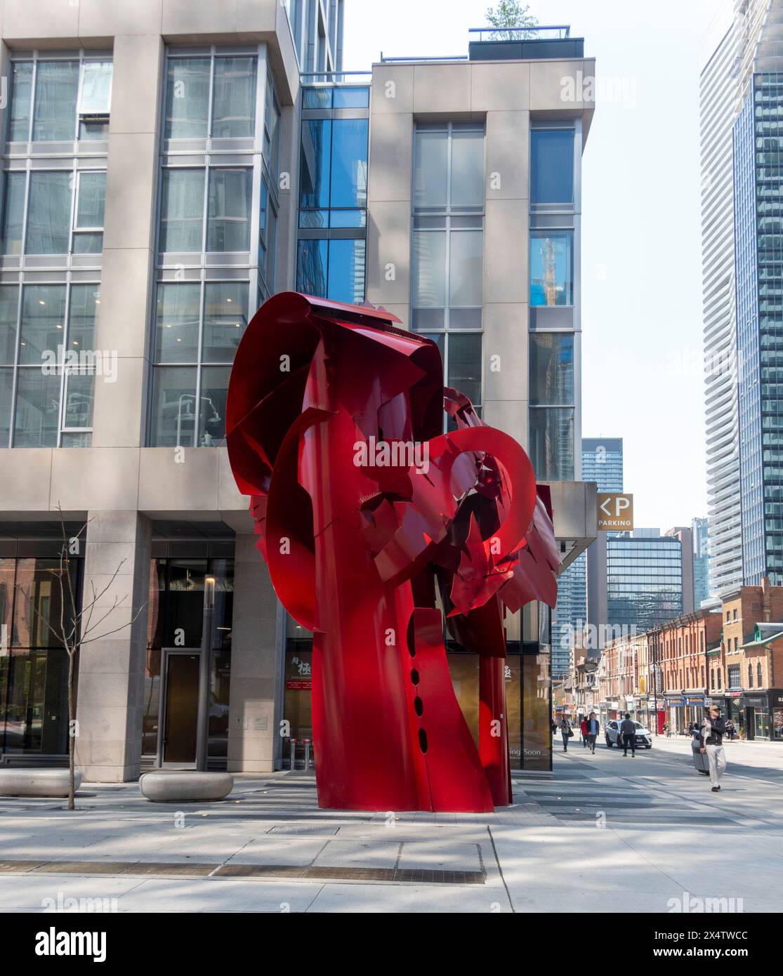 Skulptur von Albert Paley, Gloucester und Yonge Street, 2020, Toronto, Kanada Stockfoto
