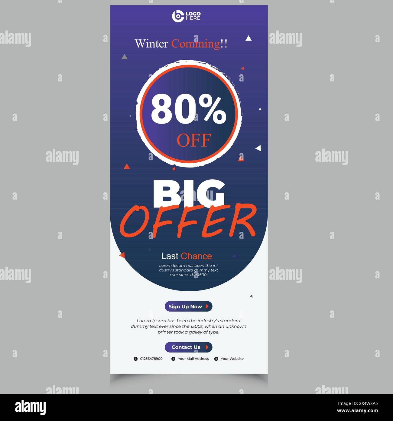 Business-Zusammenfassung. Präsentation und Broschüre. Vektorabbildung. Banner Ständer Vorlage Design Immobilien Roll-up oder Pull-up Banner Design Vorlage Stock Vektor