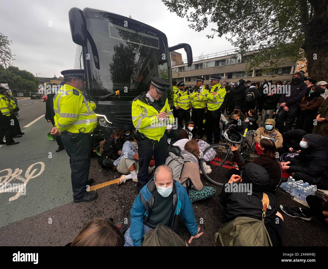 Peckham Anti-Migrantendeportationen protestieren Stockfoto