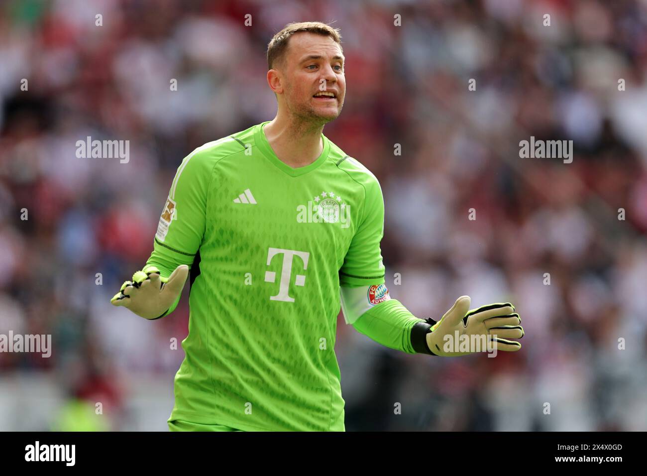 Manuel neuer von Bayern München VfB Stuttgart - FC Bayern MŸnchen Fussball 1 . Bundesliga Saison 2023 / 2024 © diebilderwelt / Alamy Stock Stockfoto