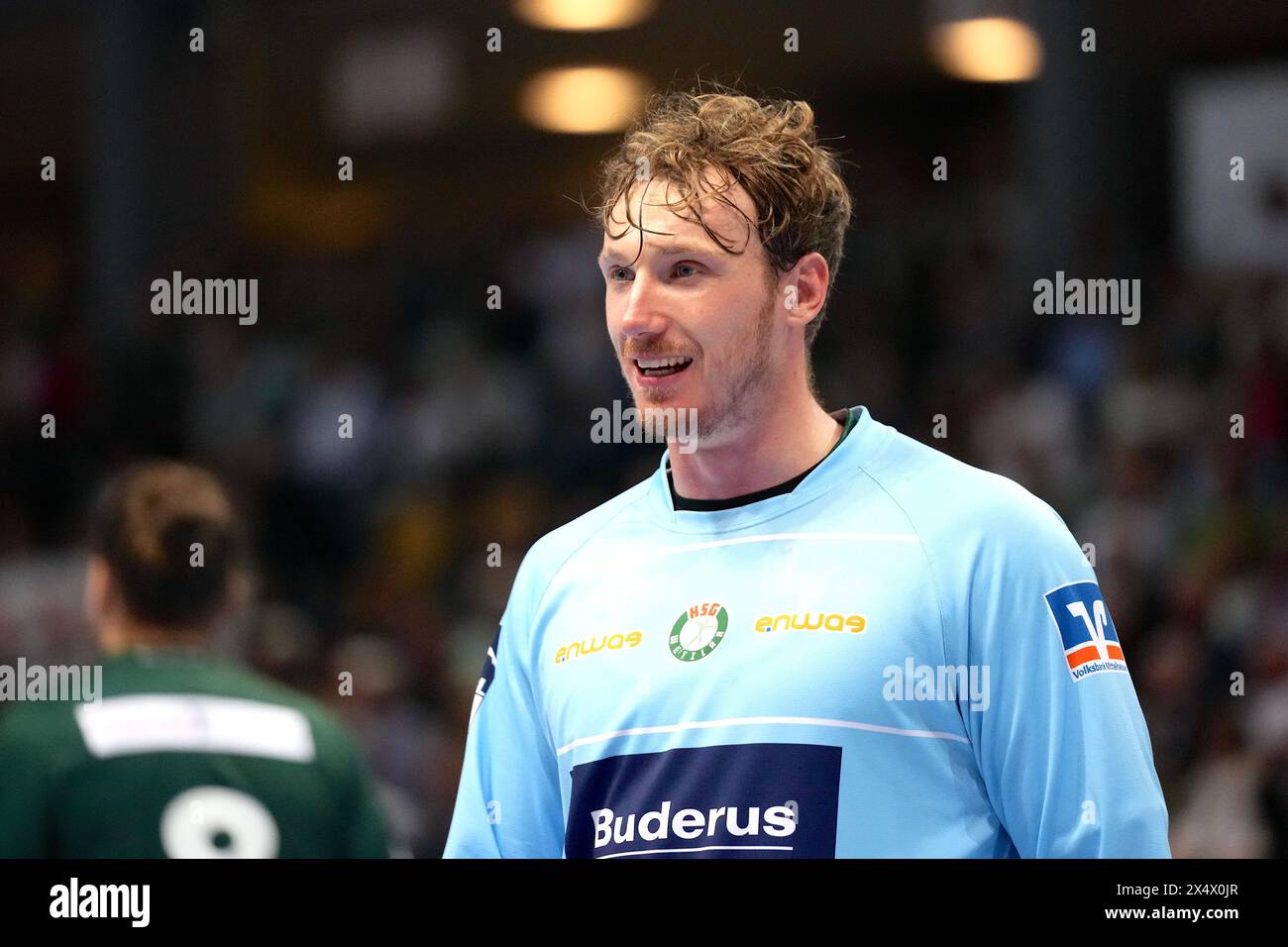 Wetzlar, Deutschland. Mai 2024. Wetzlar, Deutschland, 5. Mai 2024: Till Klimpke ( 11 Wetzlar) während des Liqui Moly Handball-Bundesliga-Spiels zwischen HSG Wetzlar und THW Kiel in der Buderus-Arena in Wetzlar. (Julia Kneissl/SPP) Credit: SPP Sport Press Photo. /Alamy Live News Stockfoto