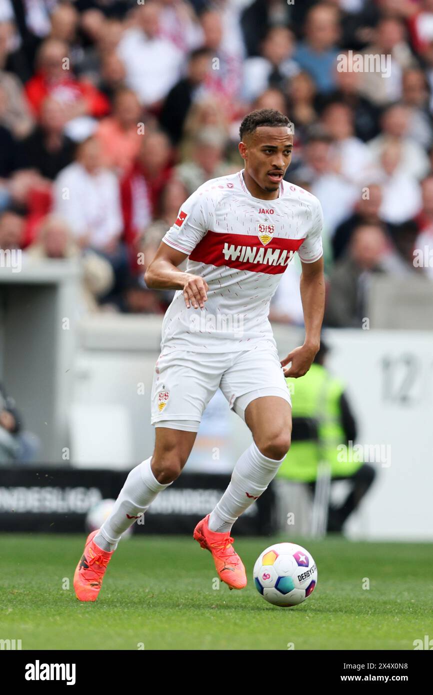 Jamie Leweling vom VfB Stuttgart VfB Stuttgart - FC Bayern MŸnchen Fussball 1 . Bundesliga Saison 2023 / 2024 © diebilderwelt / Alamy Stock Stockfoto