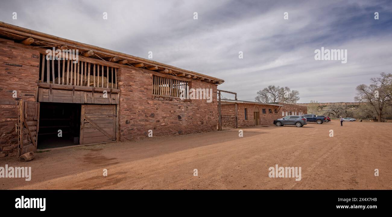 Hubbell Trading Post National historische Stätte in Arizona, USA am 18. April 2024 Stockfoto