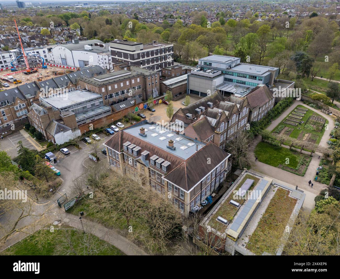 Ealing Green College (Teil des West London College), Ealing Green, Ealing, Großbritannien. Stockfoto
