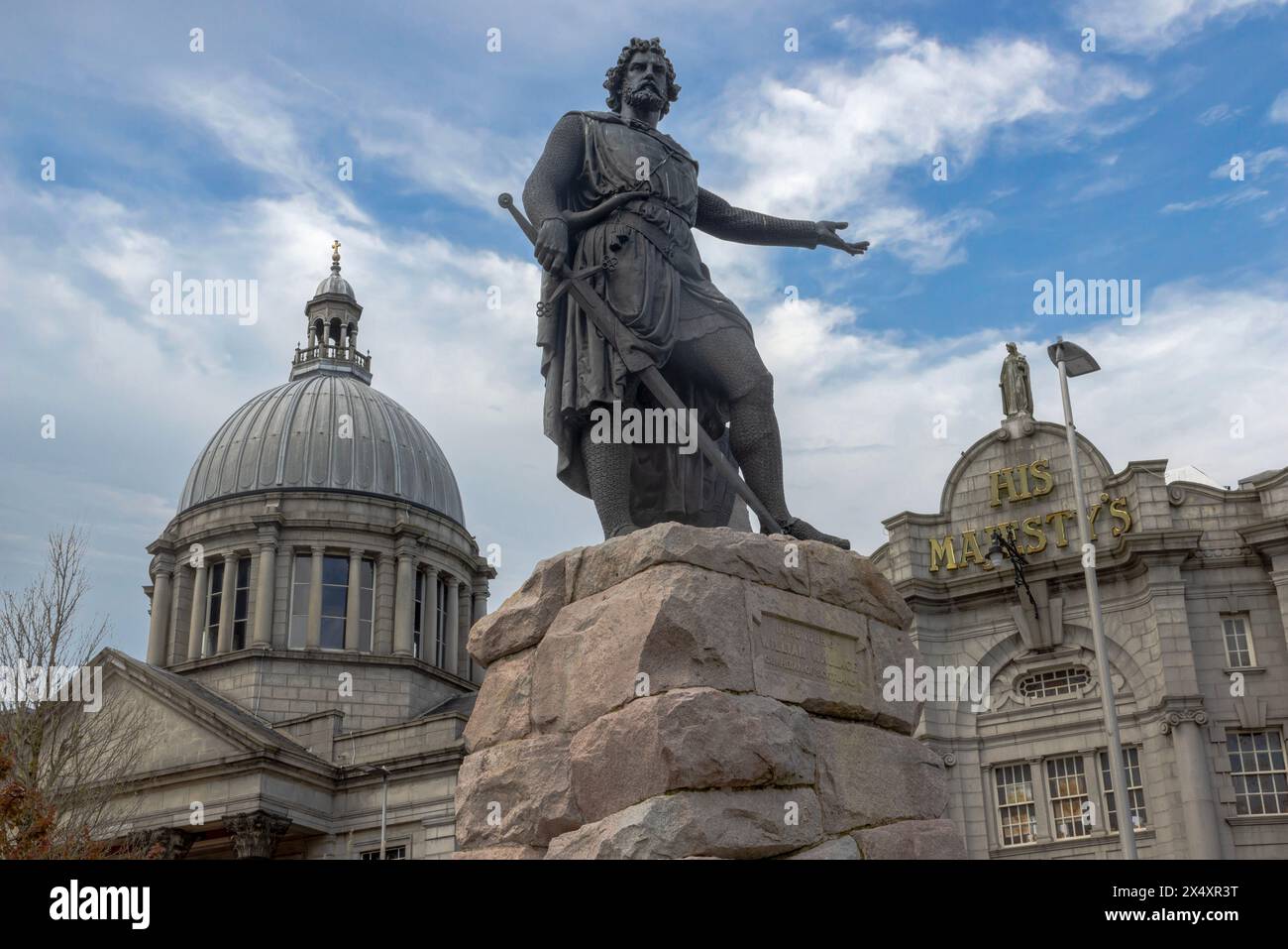 Aberdeen City, auch bekannt als Granite City, ist eine Hafenstadt im Nordosten Schottlands. Stockfoto