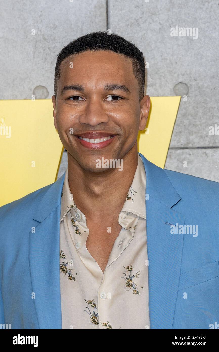 Darsteller und Gäste nehmen an der Fallout TV-Serie Teil mit: Aaron Moten Where: London, United Kingdom When: 04 Apr 2024 Credit: Phil Lewis/WENN Stockfoto