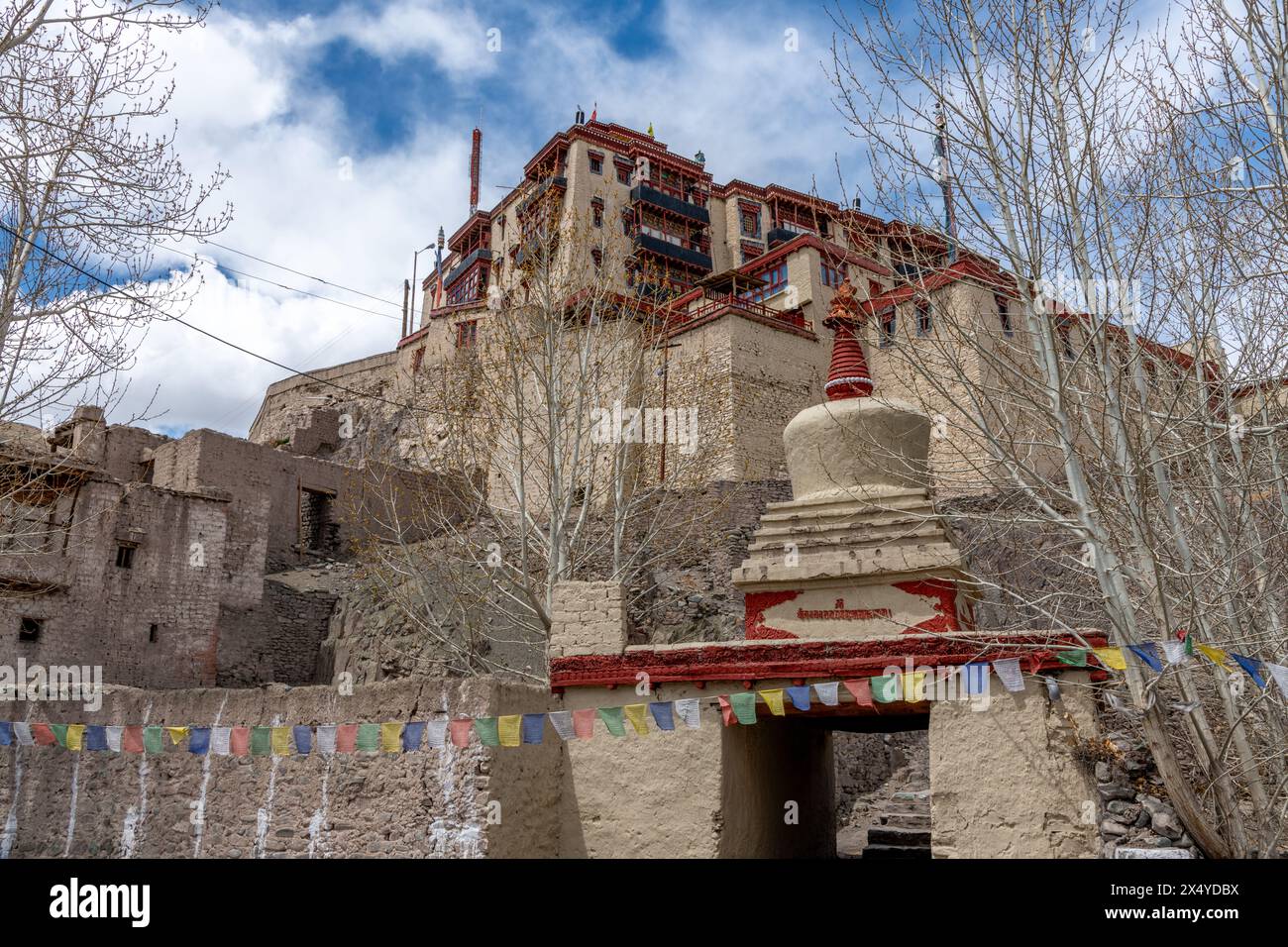 Historisches Stok Kloster in der indischen Region Ladakh bei Leh Stockfoto