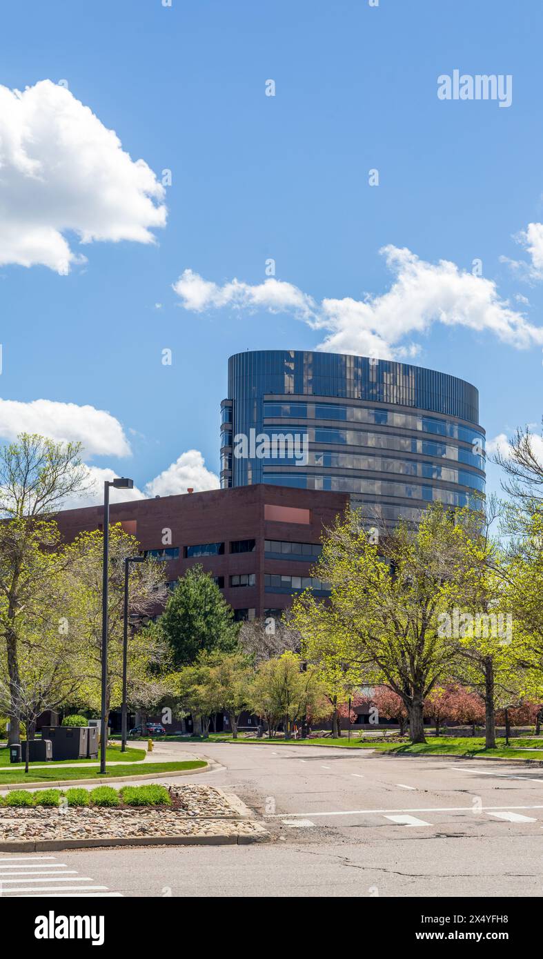 Bürogebäude im Denver Tech Center Business District, Colorado Stockfoto