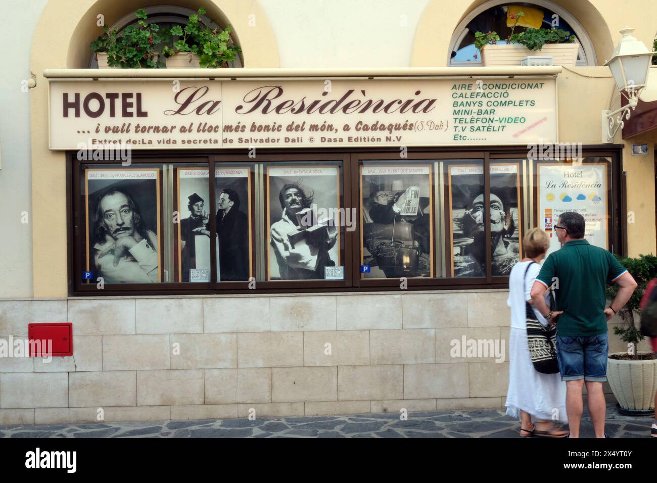 spanien costa brava cadaques Hotel Residencia DALI Touristen Stockfoto