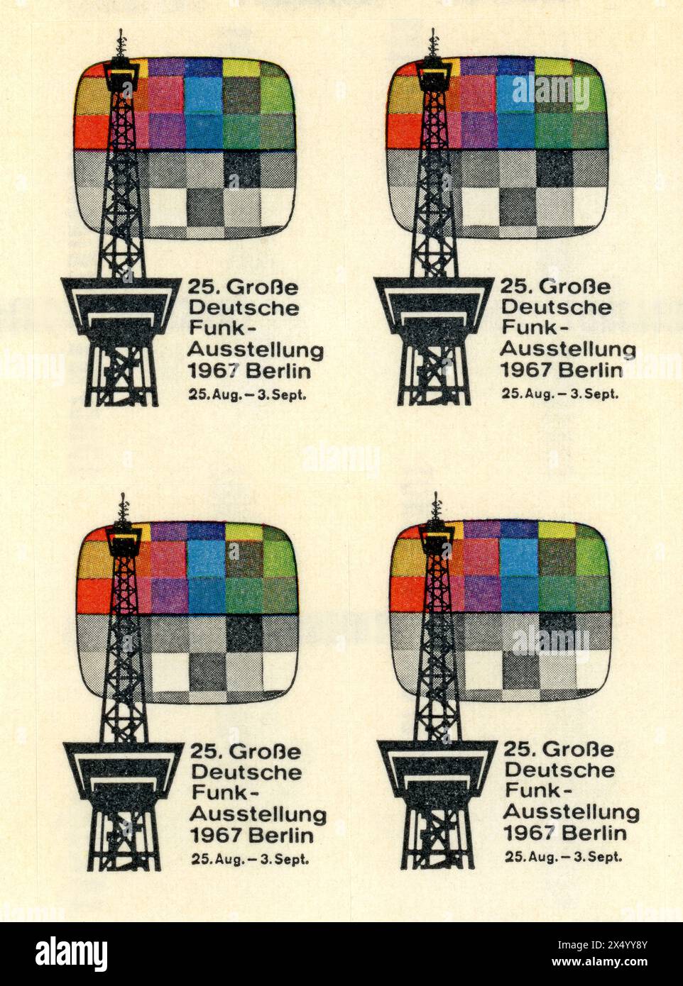 Rundfunk, Fernsehen, 25. Große deutsche Radiosendung 1967 Berlin, ZUSÄTZLICHE RECHTE-CLEARANCE-INFO-NICHT-VERFÜGBAR Stockfoto