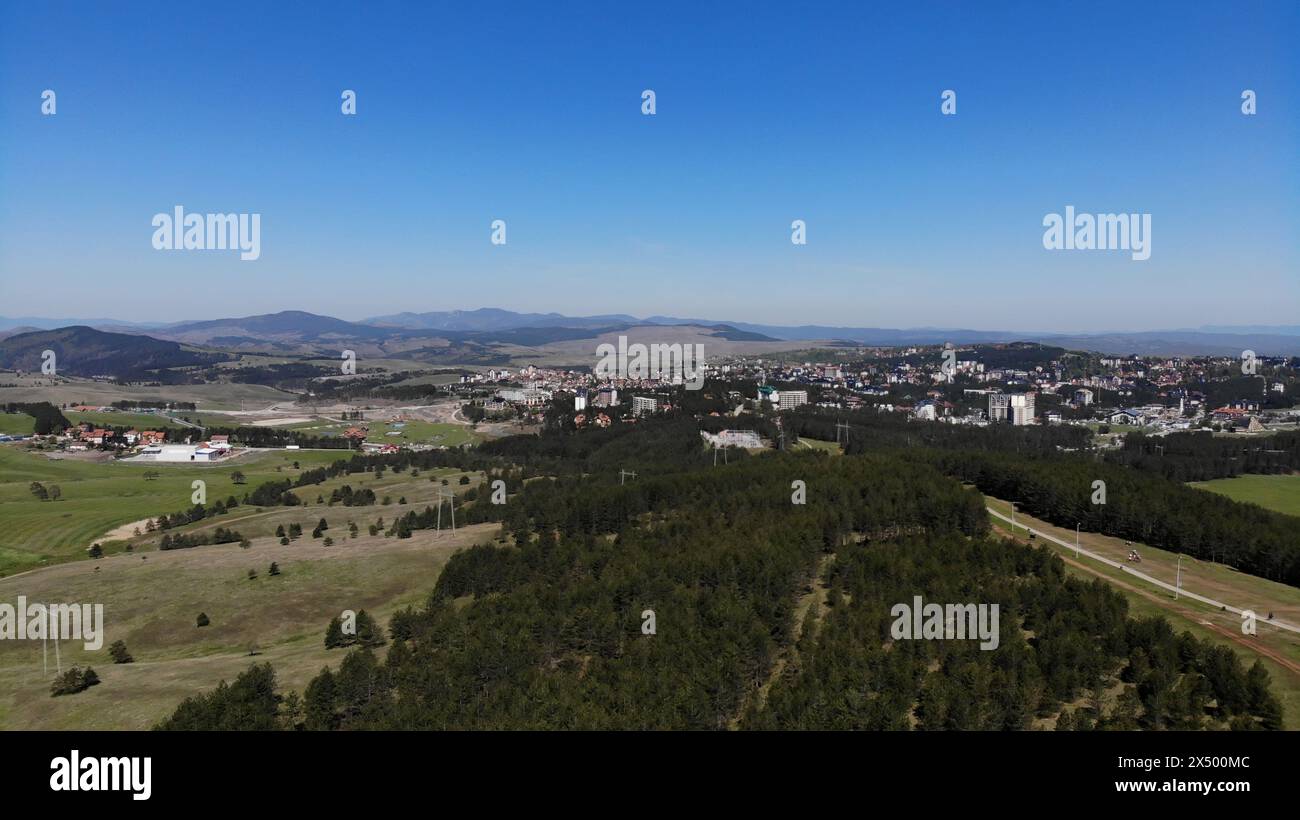 Landschaft in den Bergen, Zlatibor - Serbien Stockfoto