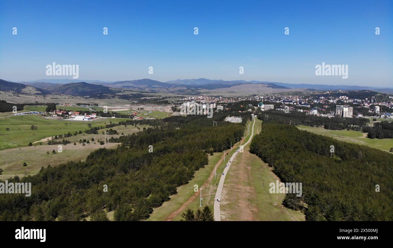 Landschaft in den Bergen, Zlatibor - Serbien Stockfoto