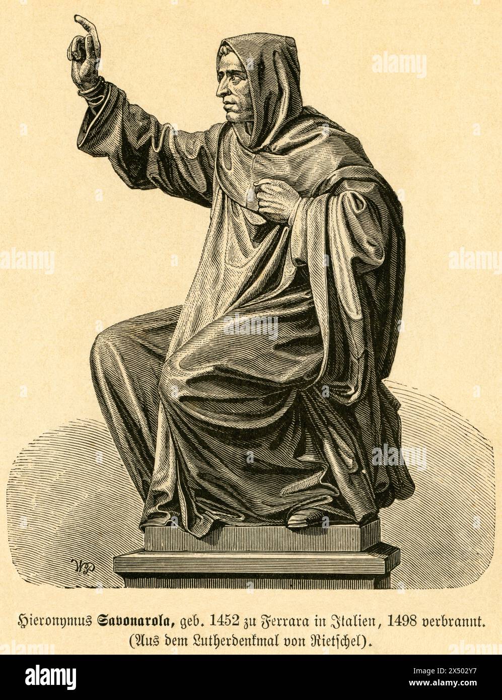Girolamo Savonarola, italienischer katholischer Priester, das URHEBERRECHT DES KÜNSTLERS MUSS NICHT GELÖSCHT WERDEN Stockfoto