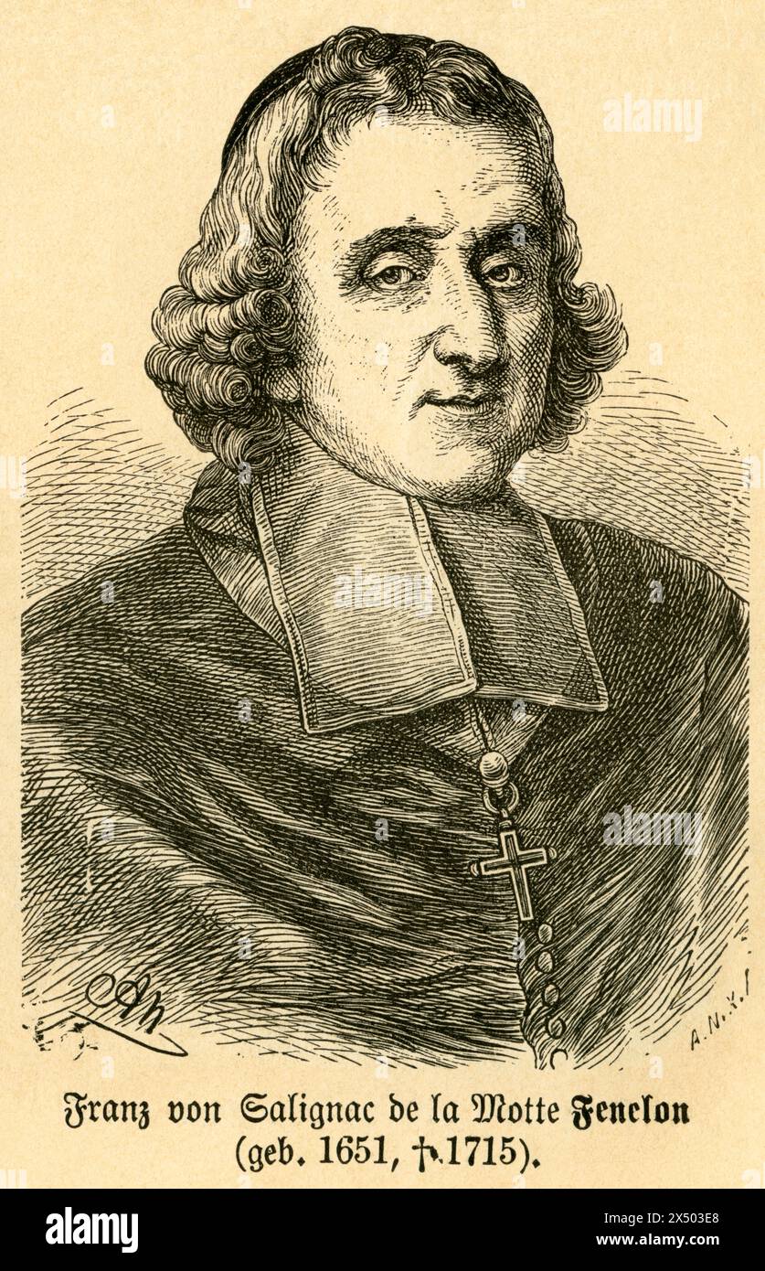Francois Fénelon, französischer Erzbischof, das URHEBERRECHT DES KÜNSTLERS MUSS NICHT GELÖSCHT WERDEN Stockfoto
