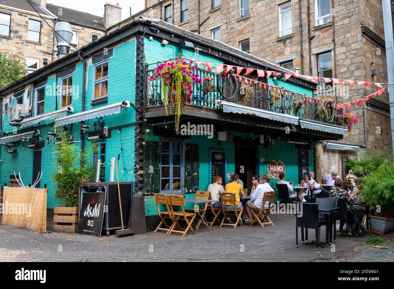 Glasgow, Großbritannien, 9. September 2023: Der Hanoi Bike Shop in Glasgow West End Stockfoto