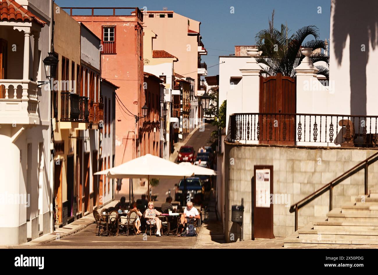 Hauptplatz, Garachico, Teneriffa, Kanarische Inseln Stockfoto
