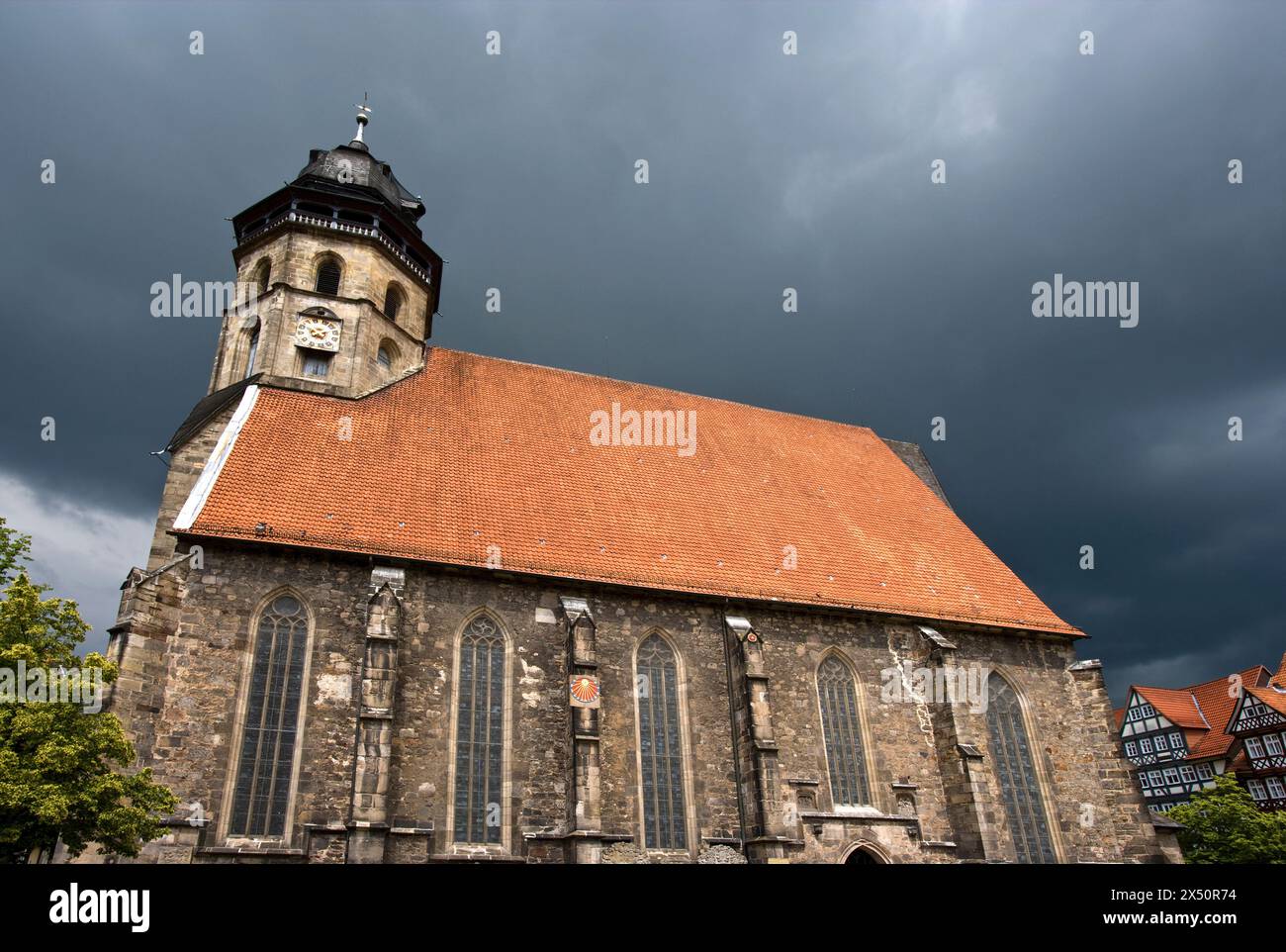 Kirche St. Blasius, Hannoversch Münden, Niedersachsen, Deutschland, Europa Stockfoto