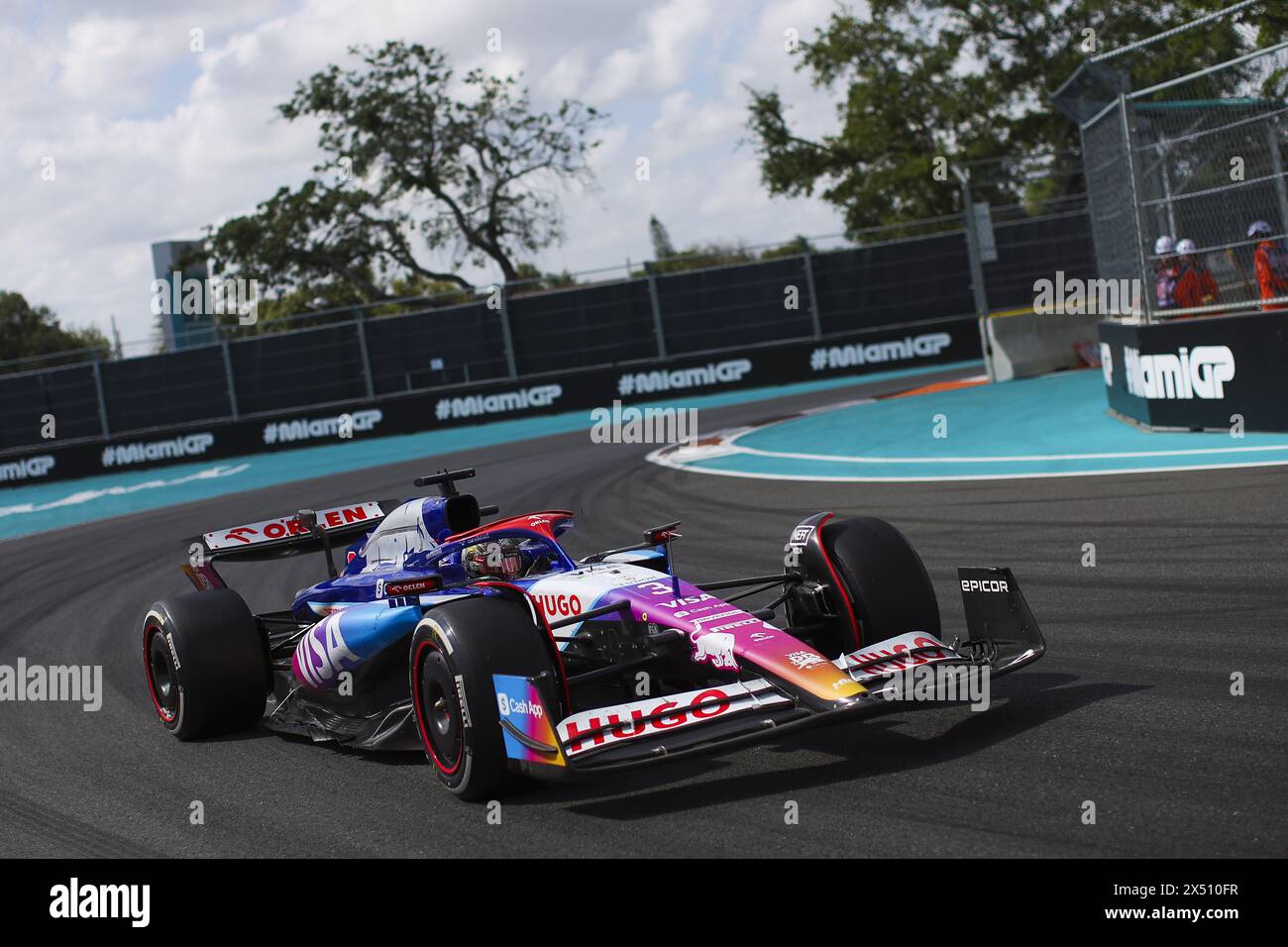 03 RICCIARDO Daniel (aus), Visa Cash App RB F1 Team VCARB 01, Action beim Formel 1 Crypto.com Miami Grand Prix 2024, 6. Runde der Formel 1 Weltmeisterschaft 2024 vom 3. Bis 5. Mai 2024 auf dem Miami International Autodrome in Miami, USA Stockfoto