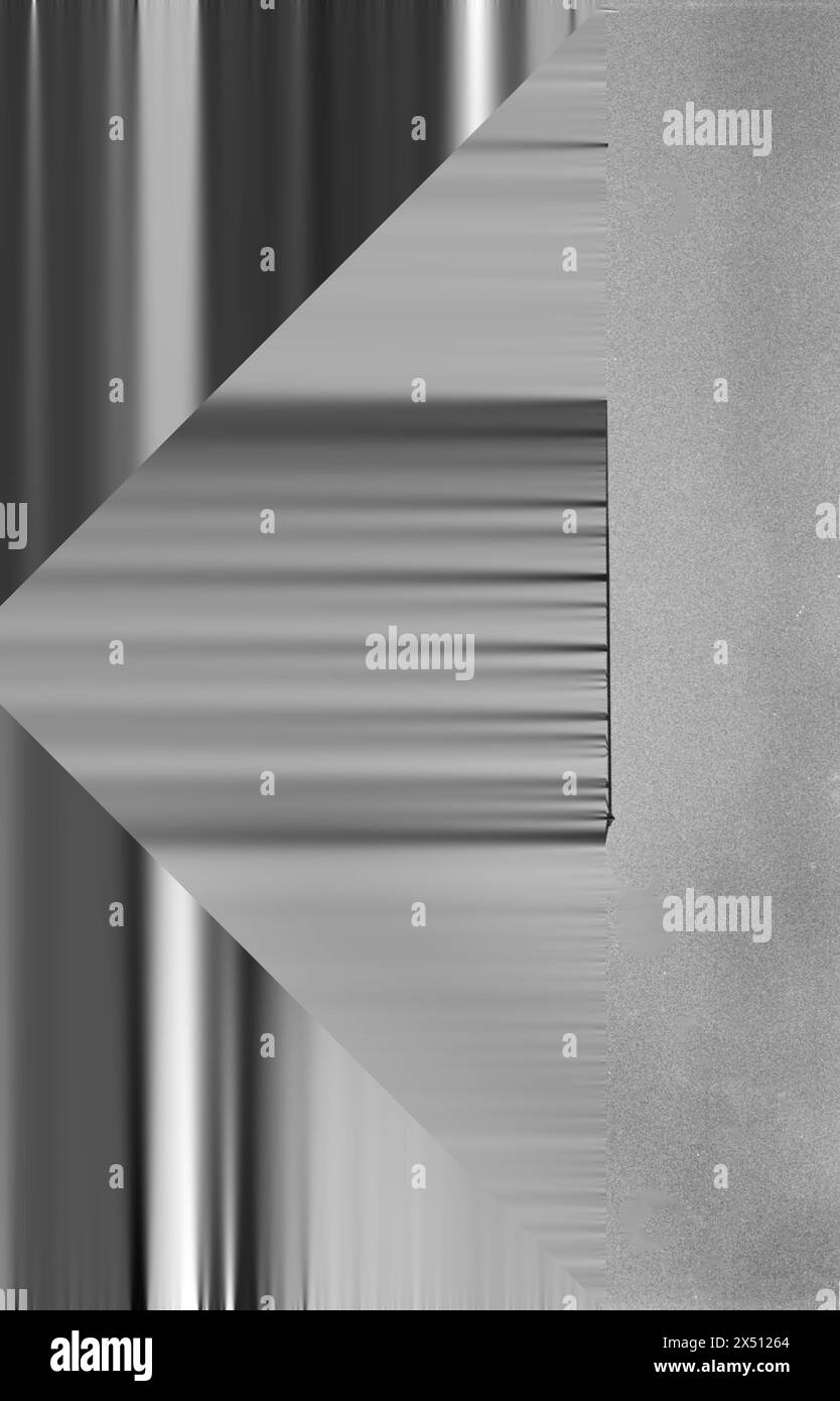 Ein digitaler Scanfehler, der dieses abstrakte Design erschaffen hat. Stockfoto
