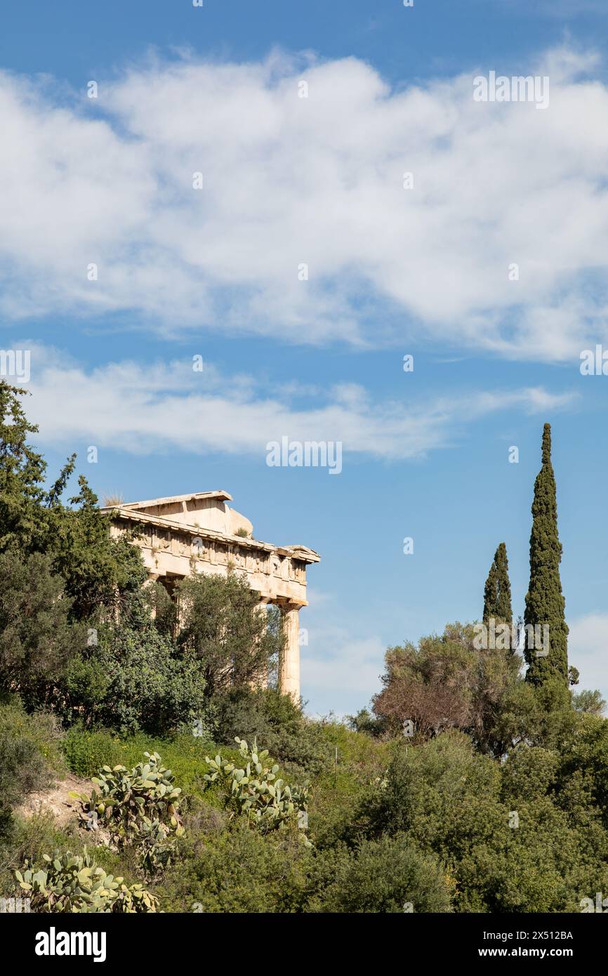 Tempel des Hepaistos, antike Agora, Athen, Griechenland. Stockfoto