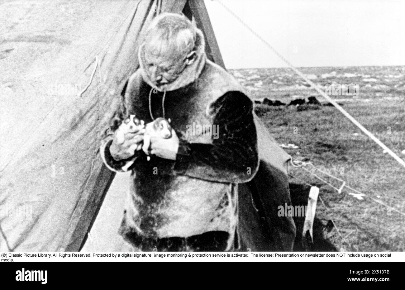 Roald Amundsen. Norwegischer Polarforscher. 1872-1928. 1925 unternahm er einen erfolglosen Versuch, den Nordpol mit dem Flugzeug zu erreichen. Im Bild: Roald Amundsen Stockfoto