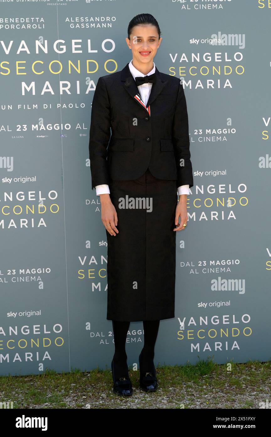 Benedetta Porcaroli beim Photocall zum Kinofilm 'Vangelo secondo Maria' im Casa del Cinema. Rom, 06.05.2024 Stockfoto