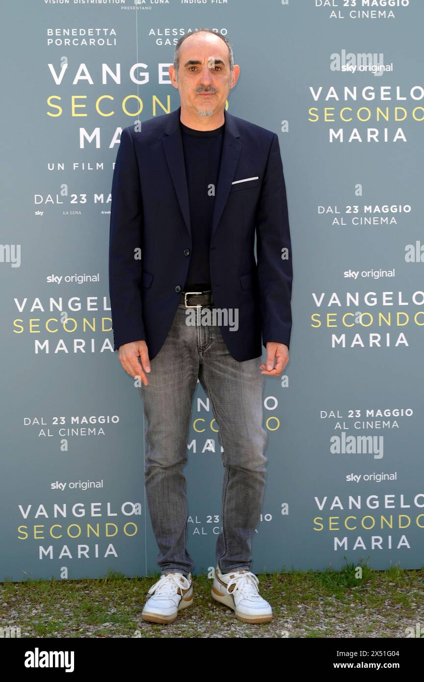 Paolo Zucca beim Photocall zum Kinofilm 'Vangelo secondo Maria' im Casa del Cinema. Rom, 06.05.2024 Stockfoto