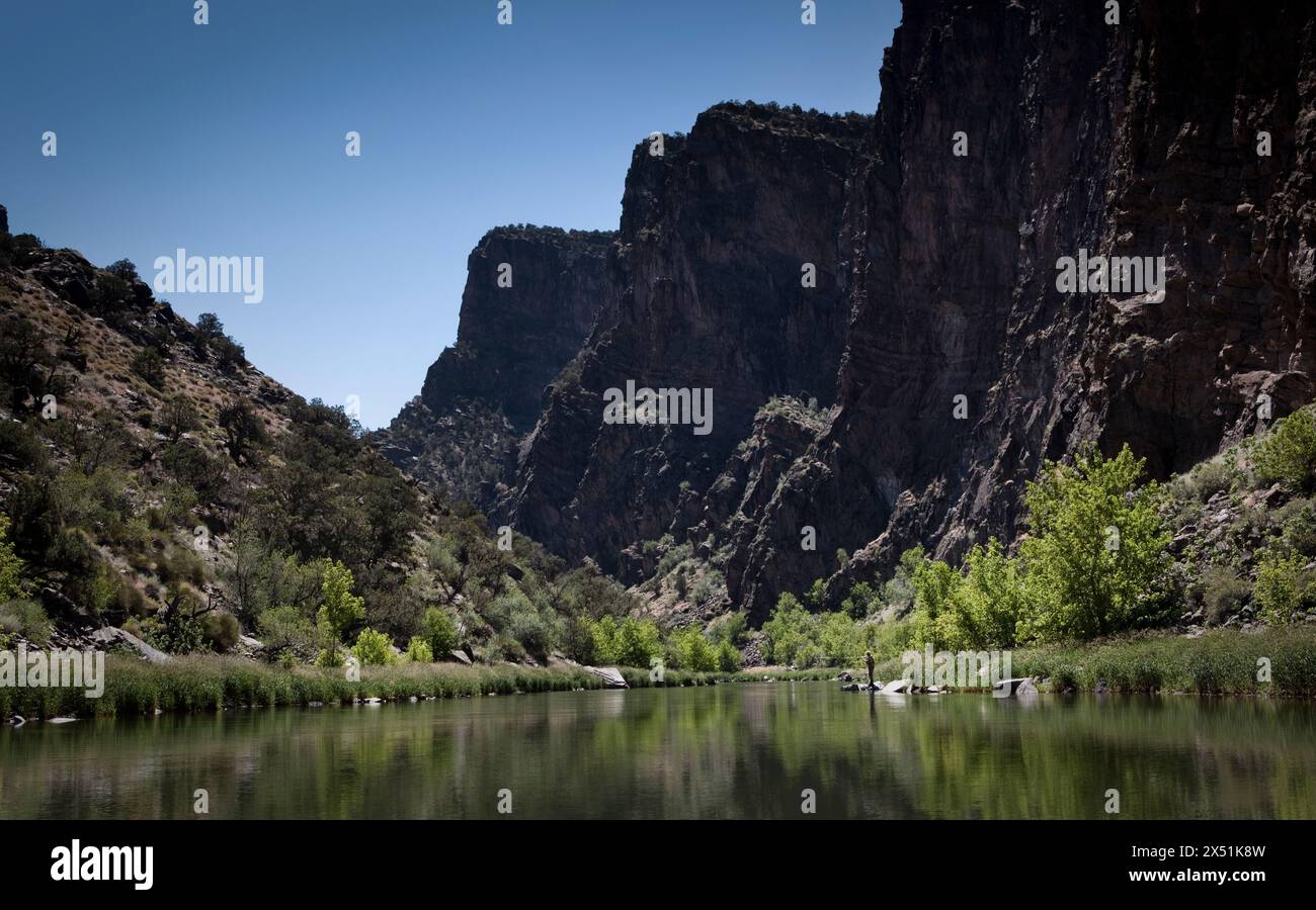 Malerische Aufnahme des Gunnison River, Colorado Stockfoto