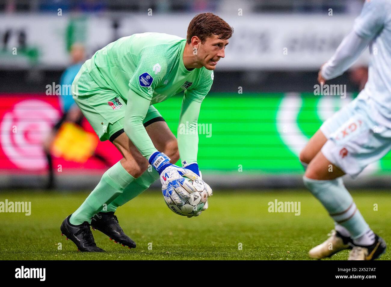 ROTTERDAM, 06.05.2024, Van Donge en de Roo Stadium, niederländische Eredivisie, Saison 2023/2024, Fußball. Spiel zwischen Excelsior und NEC, NEC Torhüter Robin Roefs Credit: Pro Shots/Alamy Live News Stockfoto