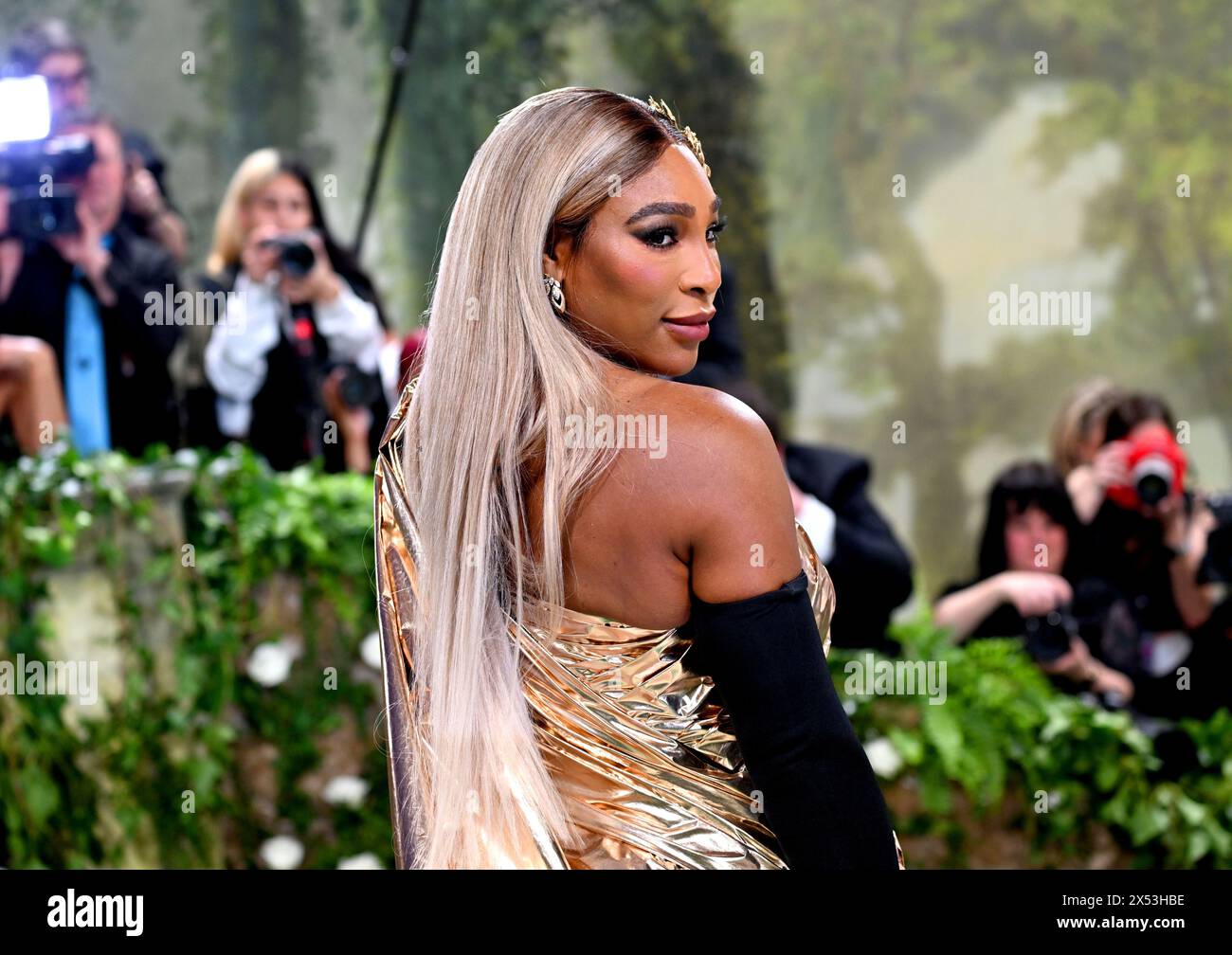 Serena Williams besuchte die Benefiz Gala 2024 des Metropolitan Museum of Art Costume Institute in New York, USA. Bilddatum: Montag, 6. Mai 2024. Stockfoto