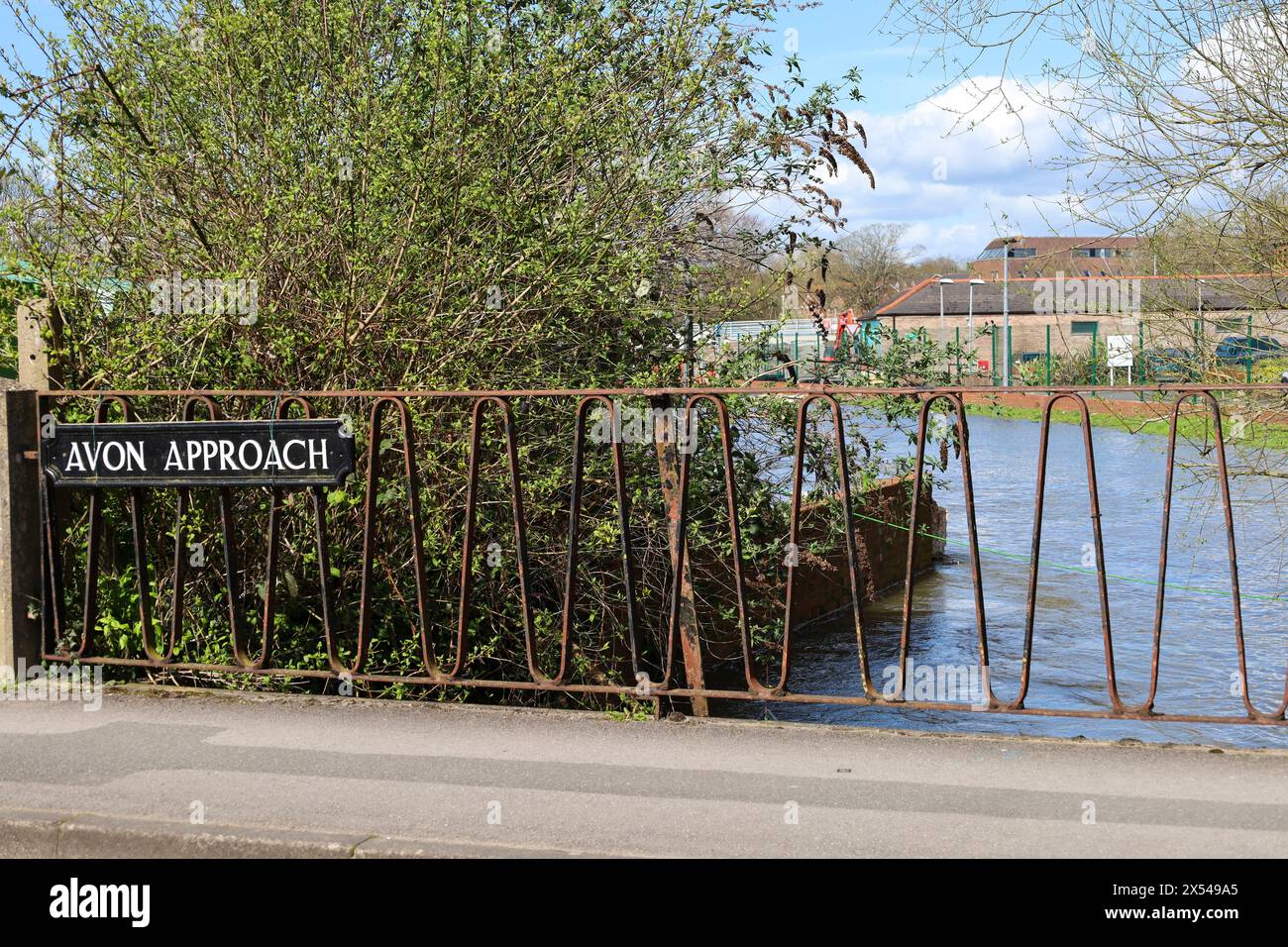Der Avon River in Salisbury City, England Stockfoto