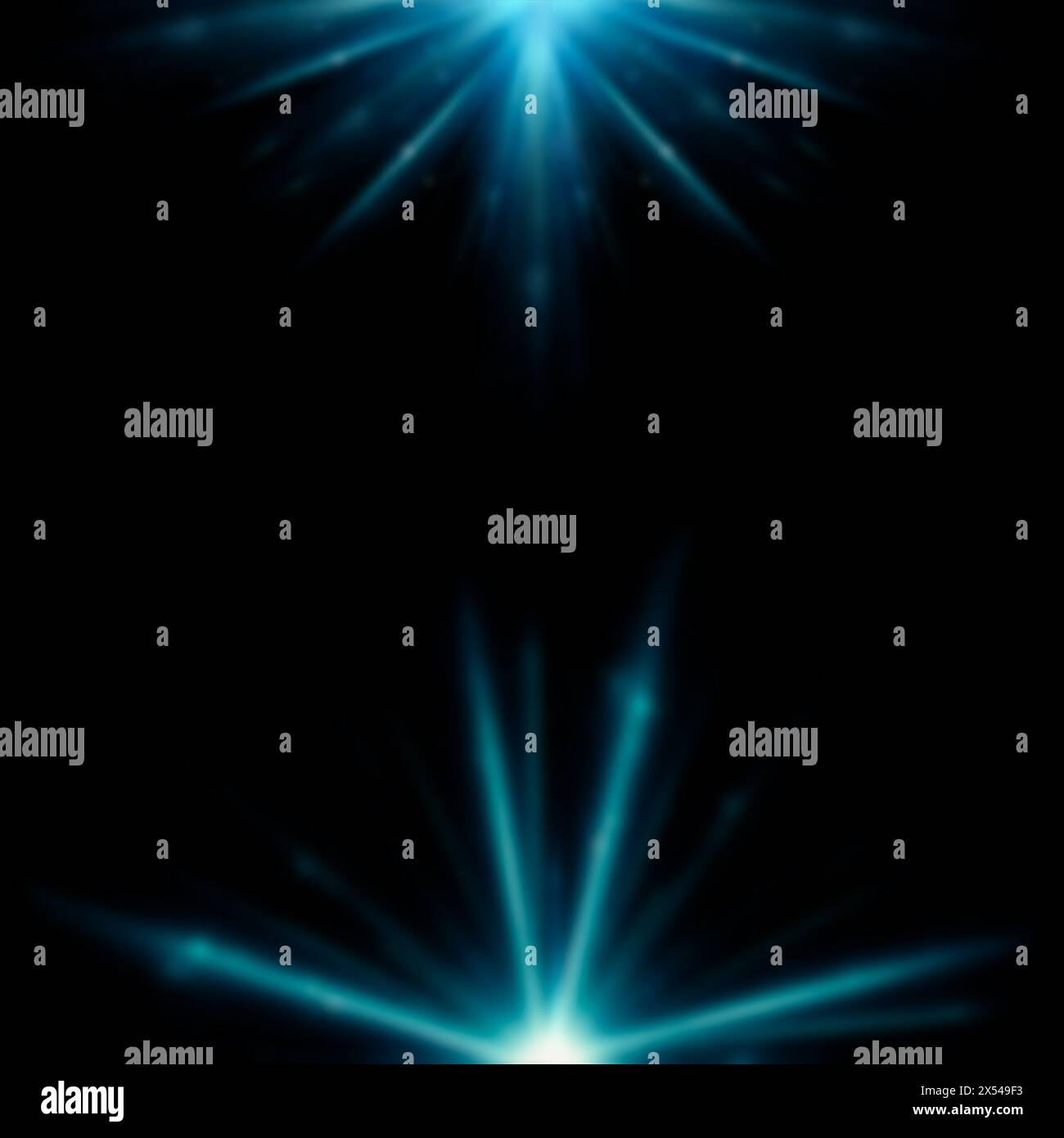 Blauer Spotlight, abstrakter Hintergrund mit schimmerndem Lichtstrahl. Stockfoto