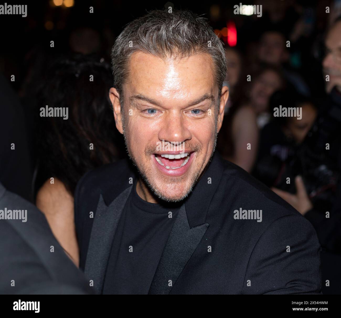 New York, USA. Mai 2024. Matt Damon tritt auf den roten Teppich für die Met Gala Afterparty im Mark Hotel. Quelle: John Garry/Alamy Live News Stockfoto